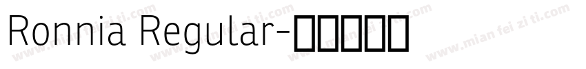 Ronnia Regular字体转换